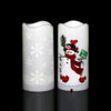 LED Candle Projection Lamp Christmas LED Decoration Night Light(Snowflake)