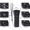 Ultrasonic Dog Repeller & LED Flashlight - Black