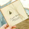 10pcs Vintage Metal Gift Greeting Card Cowhide Envelope Holiday Card(06 LOVE)