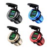 Car Motorcycle Modified USB Charger QC3.0 Metal Waterproof Fast Charge(Blue Shell Blue Light))