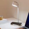 Multifunctional Magnetic LED Smart Projection Desk Lamp with Wireless Charging Function(White)