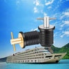 Marine Motorboat Deck Cross Drain Plug Screw, Size: Copper For 25mm