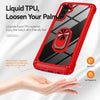For Samsung Galaxy A26 5G TPU + PC Lens Protection Phone Case with Ring Holder(Red)