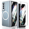 For Samsung Galaxy Z Fold3 5G lce Folding Series MagSafe Integrated Clear PC Phone Case(Silver)