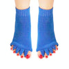 Massage Five-finger Socks Thickened Open-toed Socks, Color: Royal Blue