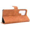 For Samsung Galaxy S25 Ultra 5G Skin Feel Magnetic Flip Leather Phone Case(Brown)