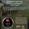 Bluetooth Talk Outdoor Pedometer Exercise Heart Rate Sleep Monitoring Smart Watch(Black)