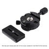 PULUZ Aluminum Alloy 360 Degree Rotation Panorama Ball Head with Quick Release Plate for Camera Tripod Head