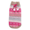 Christmas Snowflake Dog Sweater, XL (Rose Red)