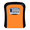 Weatherproof Key Safe Box - Wall Mounted - 10,000 Combination Lock (Orange)
