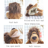 Toddler Cartoon Animal Plush Hand Puppet Toy Parent-Child Storytelling Props, Height: 30cm(Deer)