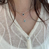 Ladies Light Luxury Bowknot Necklace Clavicle Chain, Specification:XL1416