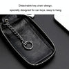 Car Remote Control Universal Visible Zipper Key Case(Yellow)