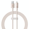 Baseus USB to 8 Pin Fast Charging Data Cable, Cable Length:1m(Pink)