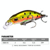 PROBEROS DW577 8003 Hook 5.3cm 4.6g Sinking Minnow Lure Long Casting Bionic Plastic Hard Bait Fishing Tackle(Color A)