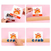 Wooden Letters Spelling Word Games Children Early Education Tabletop Games Puzzle Toys