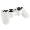 Double Shock III Wireless Controller, Manette Sans Fil Double Shock III for Sony PS3, Has Vibration Action(with logo)(White)
