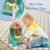 Children Rocket Grab Ball Machine Toys Mini Simulation Catching Crane Model(Purple Green)