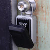 Wall Mounted Key Safe Box - Weatherproof Aluminium Alloy (Silver/Black)