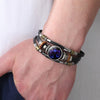 Twelve Constellations Night Light Leather Rope Bracelet Woven Beads Bracelet, Style: Capricorn