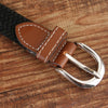 Narrow Version Elastic Canvas Weave Waistband, Length:95 x 2.5cm(C7 Khaki)