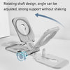 Magsafe Wireless Charging Stand Aluminum Alloy Folding Desktop Live Bracket(Silver)