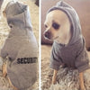 IDEPET Fleece Hooded Dog Sweater, Blue, L