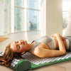 TPE + Sponge Acupuncture Acupoint Pain Relief Acupuncture Massage Pad Yoga Mat + Pillow Set(Grey)