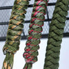 Paracord Monkey Fist Self Defence Keychain - Blue/Red