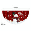 Cartoon Printed Outdoor Fan-shaped Hanging Flag Christmas Decorations, Style: Car