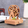 Round Ferris Wheel Shape Home Decor Originality Wooden Musical Boxes