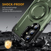 For Samsung Galaxy S24 5G Lens Holder MagSafe Phone Case(Army Green)
