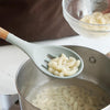 Silicone Wood Handle Leak Soup Spoon Heat-resistant Cooking Colander Spoon Kitchen Tools