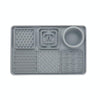 Silicone Slow Feeder Dog Mat Grey - Suction Cup Lick Mat