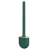 Soft Rubber Toilet Brush Clamp No Dead Space Cleaning Brush, Size: Drain(Midnight Green)