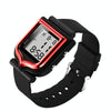 SANDA 388 Fashionable Square Outdoor Sports Leisure Watch Men's And Women's Multi-Functional Waterproof Luminous Electronic Watch(Red)