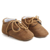 D0772 Cotton Uppers Semi-Rubber Soles Non-Slip Baby Walking Shoes, Size: 13cm(Light Brown)