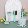 Histotree 5-in-1 Cat Grooming Kit (Green) - Comb, Brush & Clipper Set