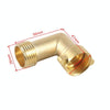 RV Water Inlet Check Valve Set with 90 Degree 3/4 Connector Adapter(Yellow)