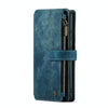 For Samsung Galaxy S22 5G CaseMe C30 Multifunctional Phone Leather Case with Holder & Card Slot & Wallet(Blue)