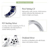 S925 Sterling Silver Ladies Ring Bright Star Moon Hollow Ring