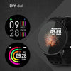 Q88 Smart Watch IP68 Waterproof Men Sports Smartwatch Android Bluetooth Watch Support Heart Rate / Call Reminder / Pedometer / Sleep Monitoring / Tracker(Black Red)