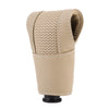 Universal Nonslip Breathable Genuine Leather Car Gear Shift Knob Cover(Beige)
