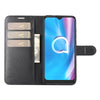 For Alcatel 1SE  2020 Litchi Texture Horizontal Flip Protective Case with Holder & Card Slots & Wallet(Black)