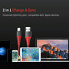 ROCK 1.2m 2.1A TPE + Nylon Braided USB to 8 Pin Data Sync Charge Cable For iPhone 11 Pro Max / iPhone 11 Pro / iPhone 11 / iPhone XR / iPhone XS MAX / iPhone X & XS / iPhone 8 & 8 Plus / iPhone 7 & 7 Plus (Black)