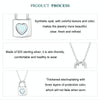 S925 Sterling Silver Platinum-plated Valentine Day Heart Lock Necklace for Women(BSN377)