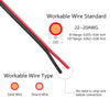 Straight Plug Quick Terminal Block No Strip Multifunctional Wire Connector, Model: T2