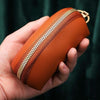 Mini Car Key Bag Large Capacity Soft Leather Coin Purse(Black)