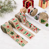 5m X 6cm Christmas Imitation Hemp  Ribbon Gift Decoration Ribbon(F-Red Fruit)