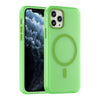 For iPhone 11 Pro MagSafe Frosted Translucent TPU + PC Full Coverage Phone Case(Green)